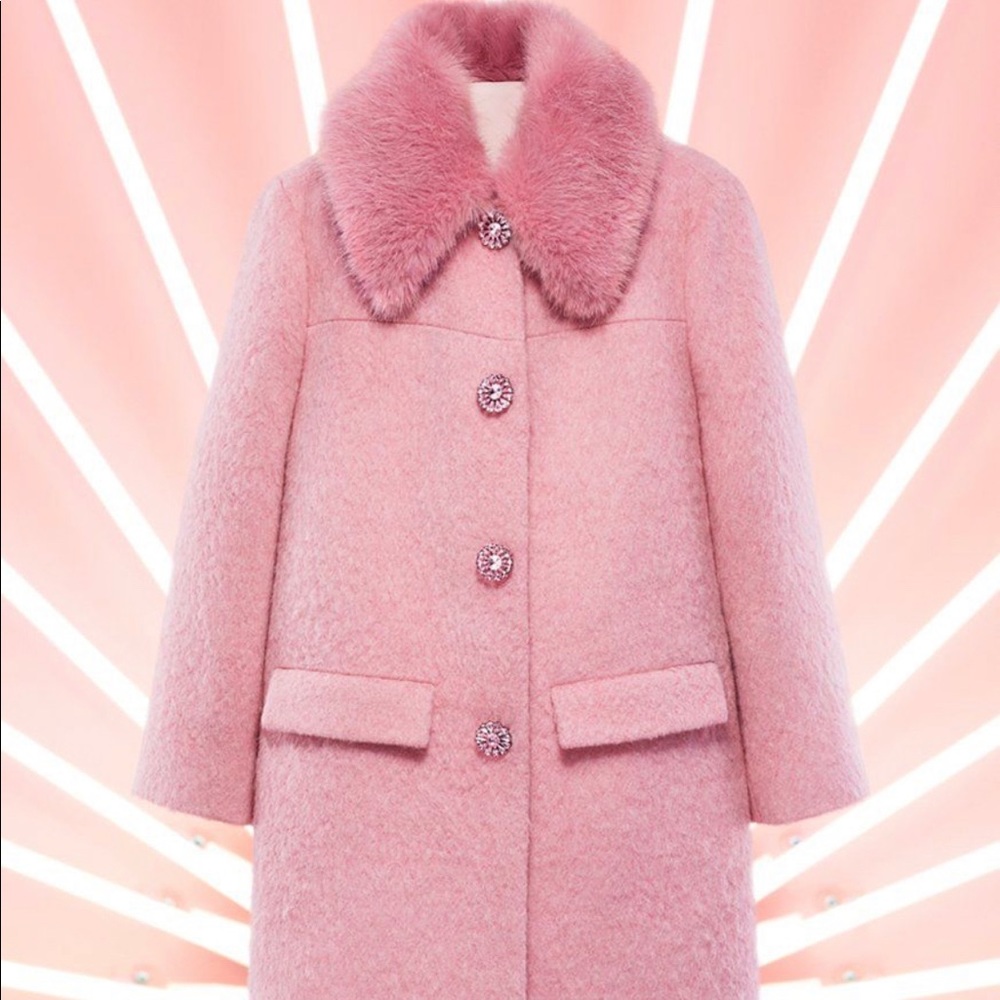 SOLD! Kate Spade pink coat!